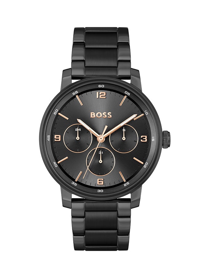 HUGO BOSS - Men's Analog Round Shape Stainless Steel Wrist Watch 1514128 - 44 Mm - Image 1