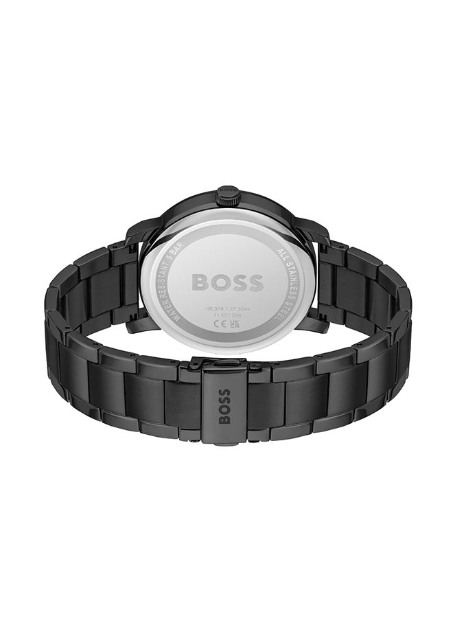 HUGO BOSS - Men's Analog Round Shape Stainless Steel Wrist Watch 1514128 - 44 Mm - Image 1