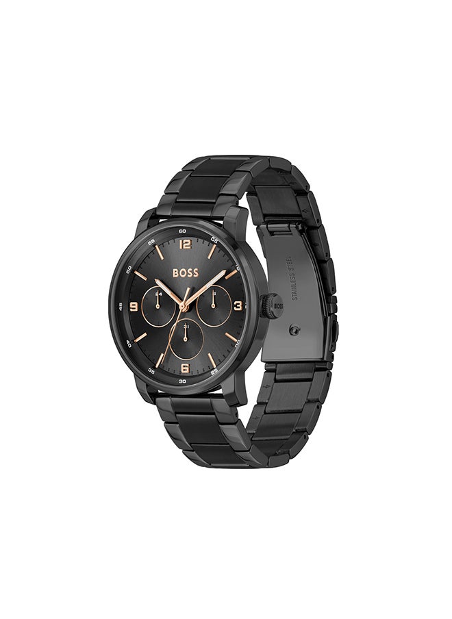 HUGO BOSS - Men's Analog Round Shape Stainless Steel Wrist Watch 1514128 - 44 Mm - Image 1