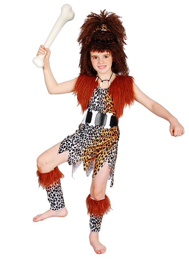 LITTLE SURPRISE BOX Little Surprise Box, Old Age Jungle Boy, Halloween Costume Fancy Dress Up-7-9Y