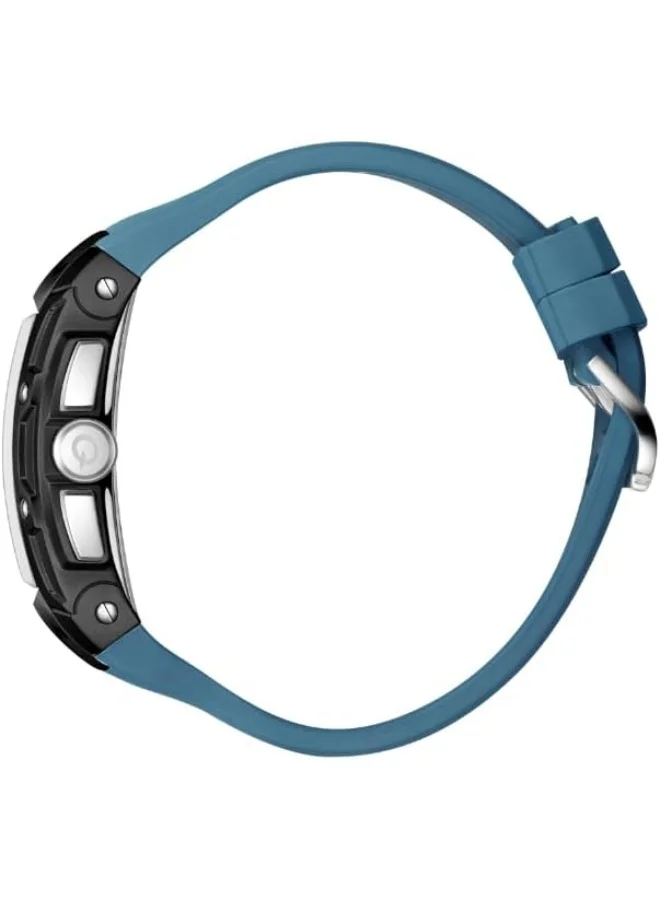 كوانتوم QUANTUM Men's VR38 Movement Watch, Chronograph Display and Silicone Strap - HNG1161.675, Black