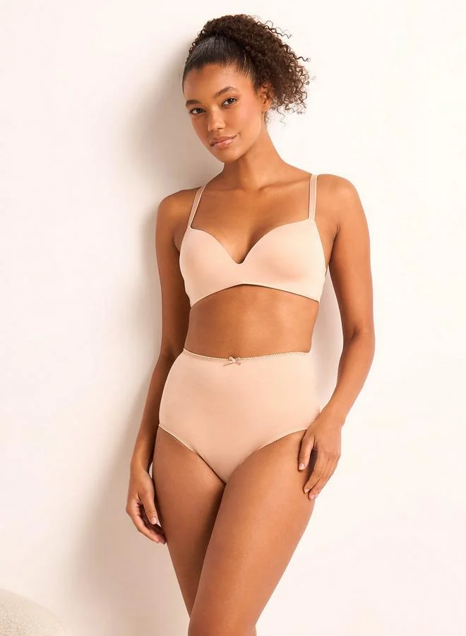 Splash FAV  Set of 5 - Full Briefs High Waist with Lace Trim for Women | Best Price UAE