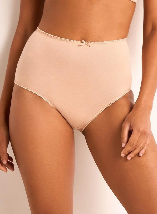 Splash FAV  Set of 5 - Full Briefs High Waist with Lace Trim for Women | Best Price UAE