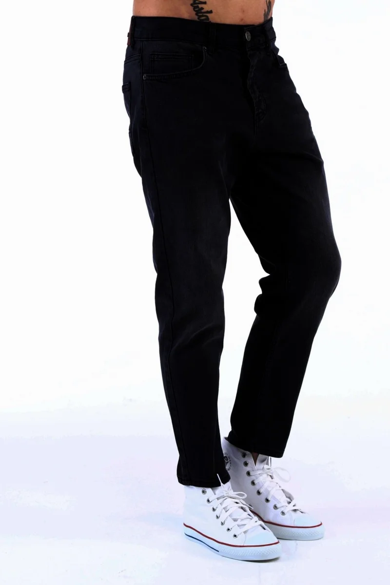 سيدي دينيم Men's High Waist Slim Leg Loose Jeans Mom Jeans - C333