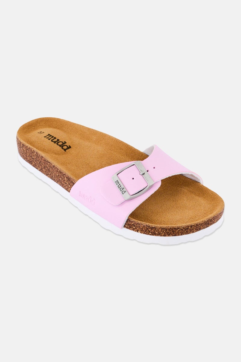 Mudd Women Slip On Cork Sandals, Pink - Image 1