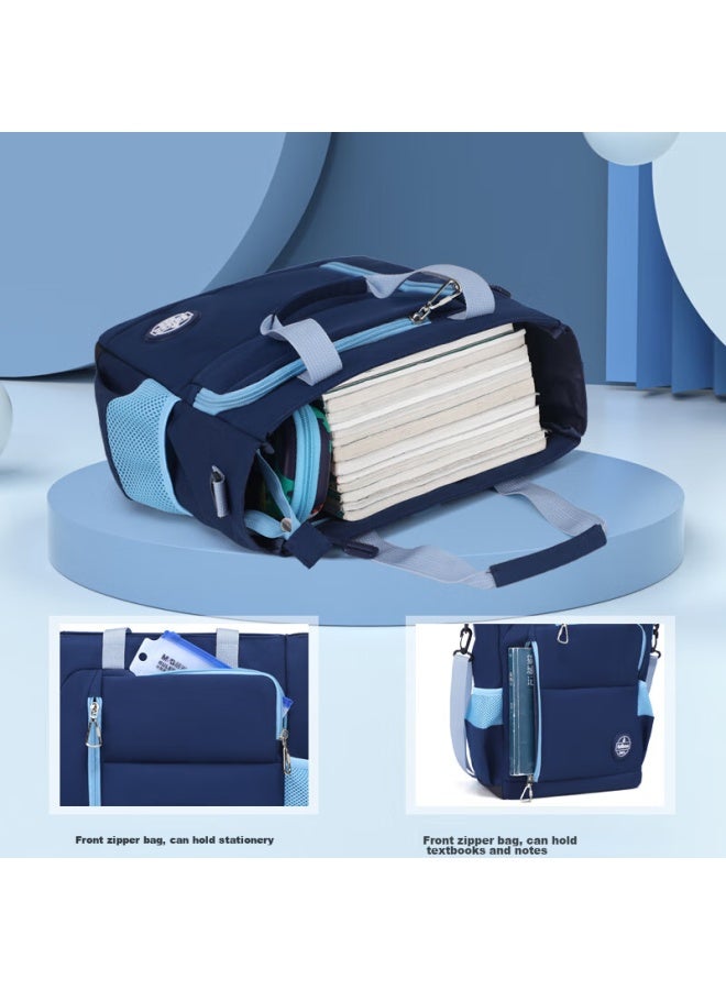 Edison Tutoring Bag For Primary And Secondary School Students, Shoulder Bag, Crossbody Bag, Tutoring Bag, Water-resistant Handbag, Art Bag Bx03-1 Light Blue - Image 2