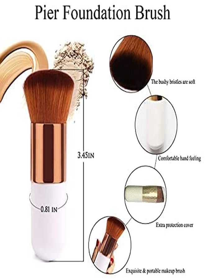 BANIRA Makeup Sponge Beauty Blender Sponges with Powder Brush,5 pcs set Face makeup Foundation Blending Sponge for Liquid Cream and Powder, Professional Beauty Sponge Blender & Kabuki Brush - Image 4