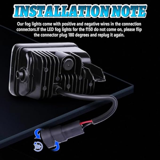 BICYACO 2018 Upgrade Led Fog Lights For 20152018 Ford F150 4 Inch Led Fog Light Assembly Kit48W Cree Waterproof Led Bumper Lamps Set1Pair - Image 4