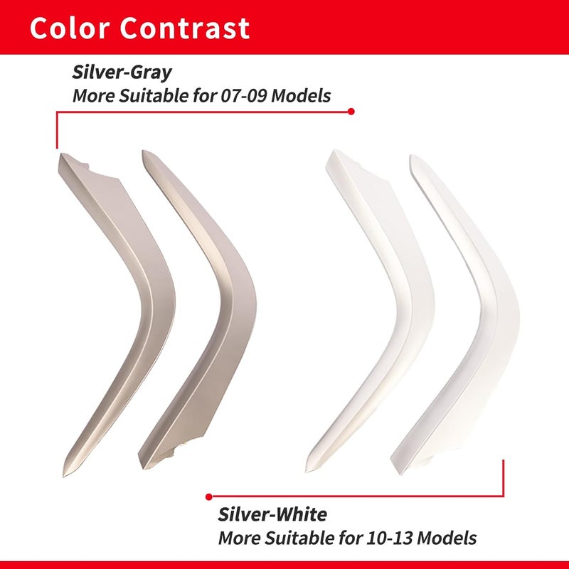 Getfarway Left & Right Lower Side Central Dashboard Cover Strip Trim 55432-02220 55433-02140 Compatible with Toyota Corolla 2010 2011 2012 2013 Dash Board Panel Strips - Image 3