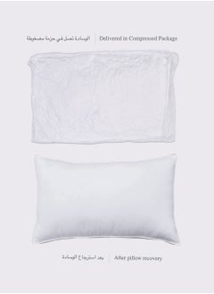 Master Home Textile Cotton Bedding Pillow for Sleeping, Fluffy Down Alternative Filling Breathable Pillow (Cotton)  - Image 3