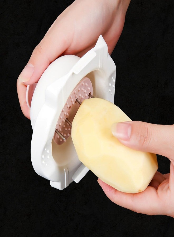 هيموتون حامل أمان الطعام من هيموتون، قطعتان، لقطاعة الخضار الماندولين، واقي للأصابع، أداة مطبخ، واقي لليد للتقطيع والبشر - Image 3