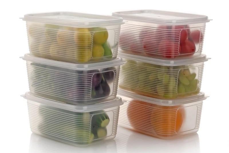Xiran 6 Fridge Storage Boxes Fridge Organizer With Lid Stackable, Fridge Storage Containers, Refrigerator Organizer Plastic Freezer Storage Containers for Fish, Meat, Vegetables, Fruits(1800ML) - Image 2
