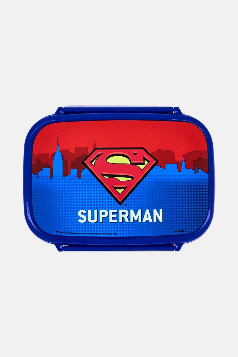 SUPERMAN Kids Boy Superman Lunch Box, Blue - Image 1