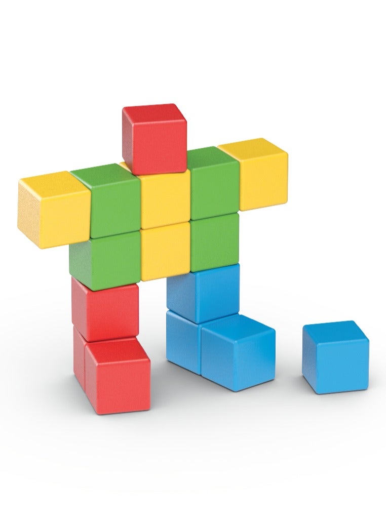جيوماغ Geomag Magicube  Magnetic Cubes Starter Set 6pcs Magnet Toys Building Construction for Children STEM Creativity Imagination, Recreational Conventional Educational Made in Switzerland 1Y - Image 1