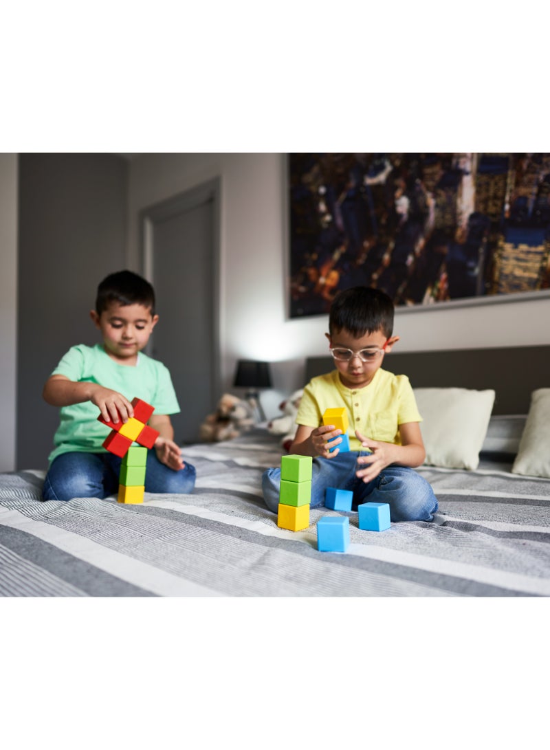 جيوماغ Geomag Magicube  Magnetic Cubes Starter Set 6pcs Magnet Toys Building Construction for Children STEM Creativity Imagination, Recreational Conventional Educational Made in Switzerland 1Y - Image 4