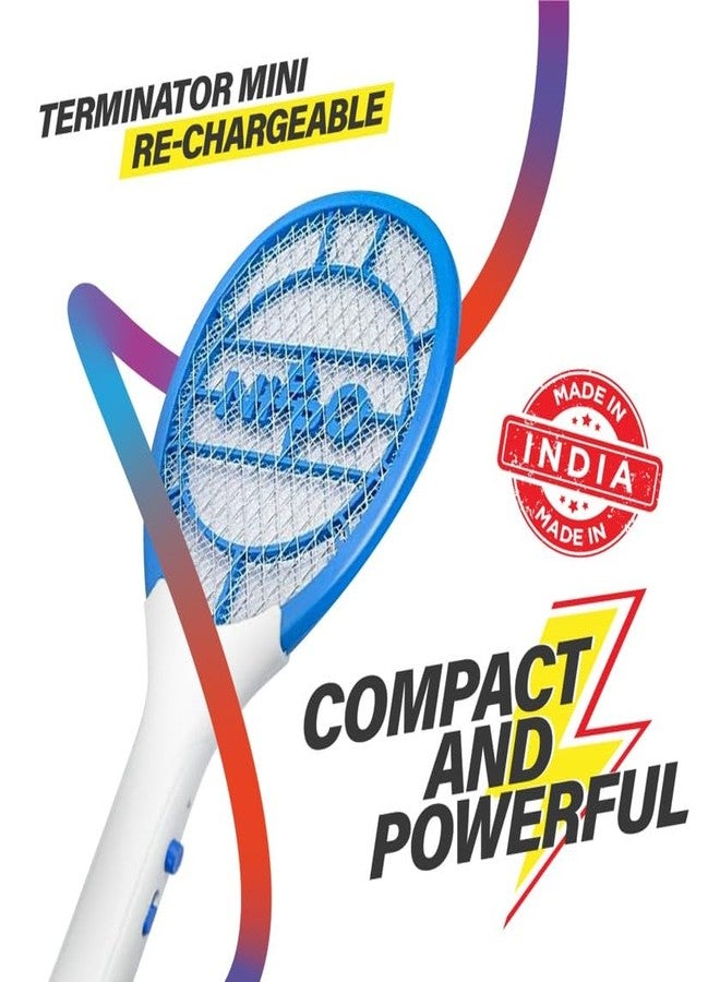 Nippo New Terminator Mini Re-Chargeable Insect Killer, Mosquito Bat, 6 Month Warranty by NIPPO- Pink - Image 2