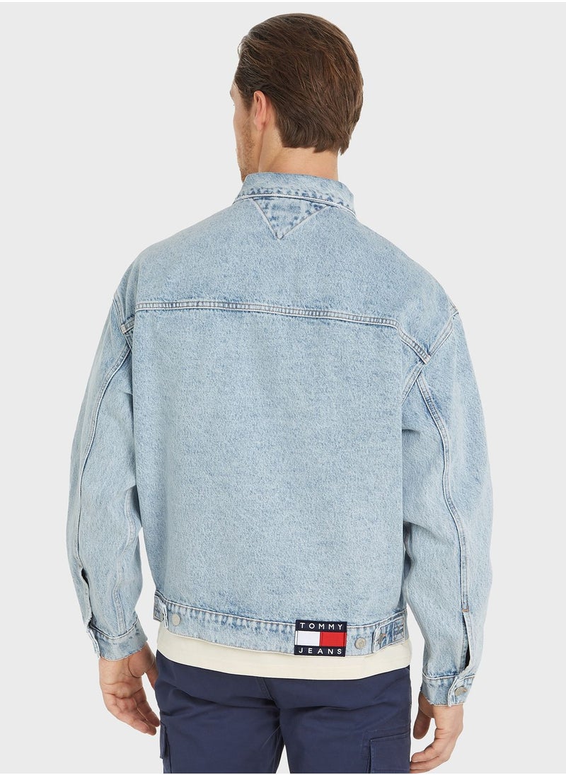 TOMMY JEANS - Light Wash Denim Jacket - Image 1