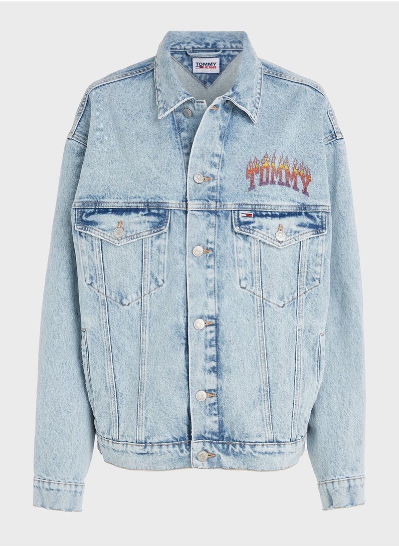 TOMMY JEANS - Light Wash Denim Jacket - Image 1