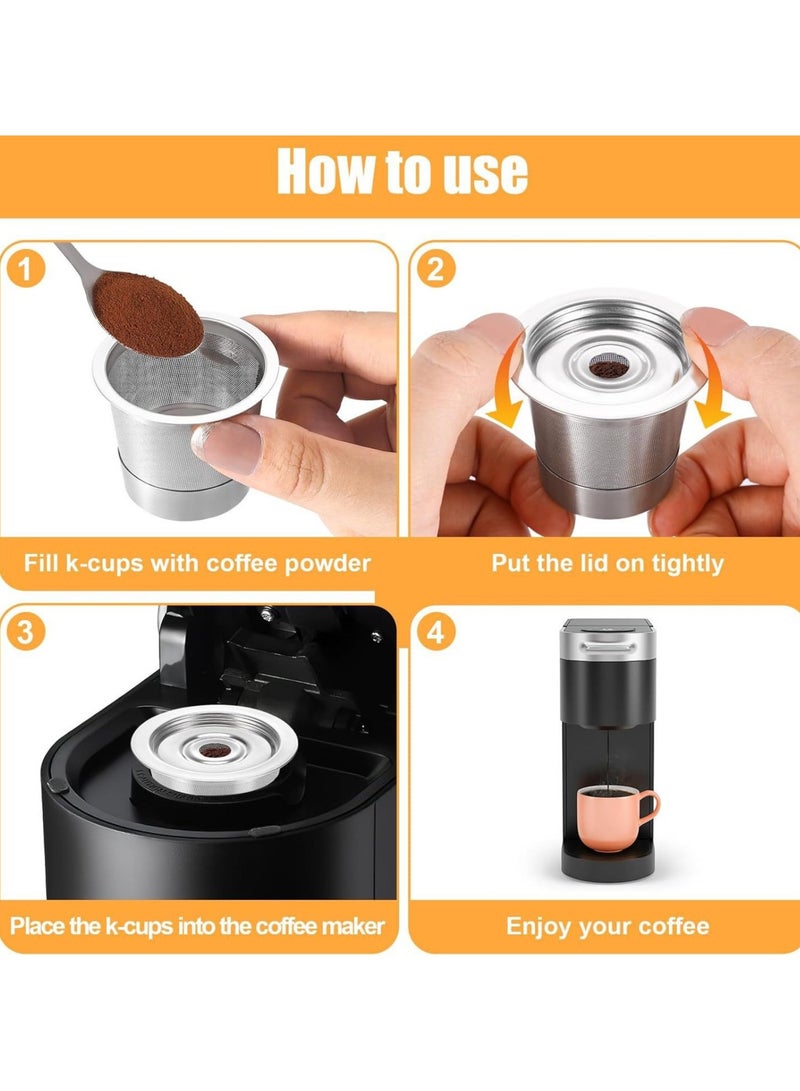 general Stainless Steel K-Cup Capsule Coffee Case Reusable Coffee Capsules, Compatible with Kuerig Coffee Makers (2 ) - Image 2