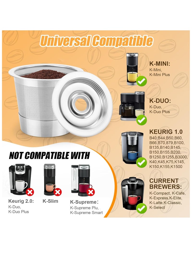 general Stainless Steel K-Cup Capsule Coffee Case Reusable Coffee Capsules, Compatible with Kuerig Coffee Makers (2 ) - Image 3