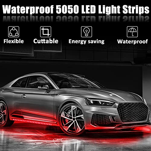 XTAUTO XT AUTO 8pcs 12V Super Bright 30cm 15 LED Flexible Waterproof LED Strip Light for Car Interior & Exterior Decoration DRL Day Running Light Or Boat Bus Garden - Image 2