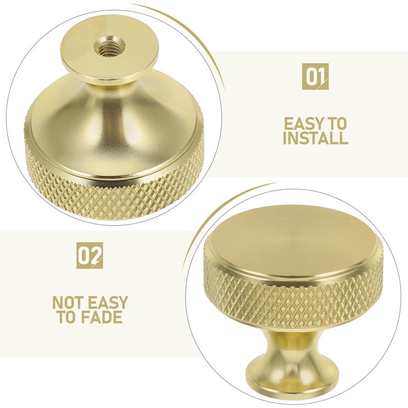 Gold Finish Aluminum Alloy Cabinet Handle Single Hole Kitchen Drawer Knob Wardrobe Pull - Image 4