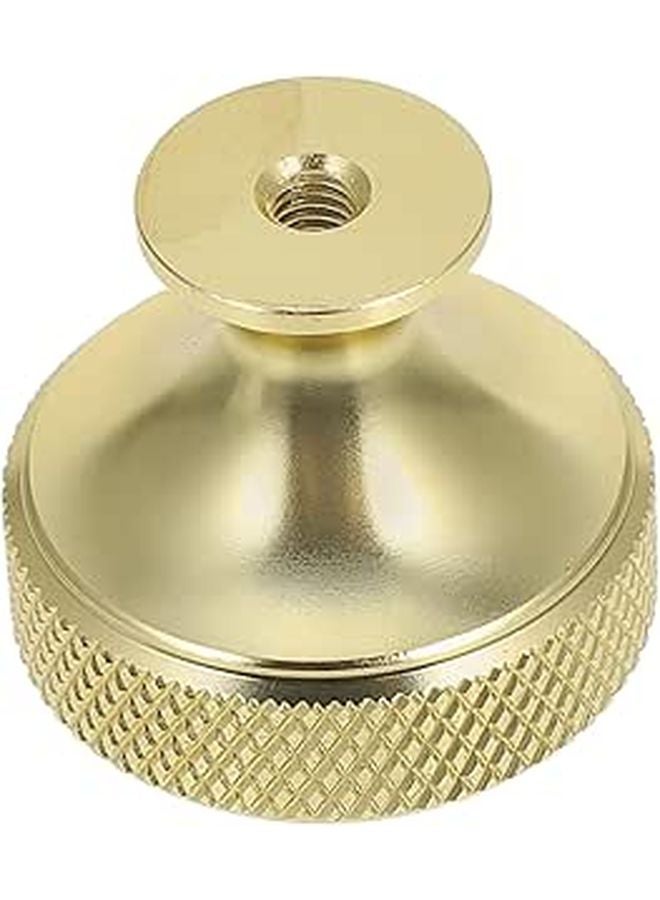 Gold Finish Aluminum Alloy Cabinet Handle Single Hole Kitchen Drawer Knob Wardrobe Pull - Image 1