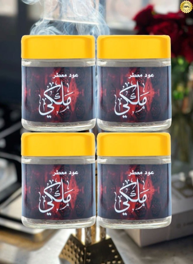 Banafa 4 Pieces Bakhoor Oud Malaki Banafa 50g - Image 1