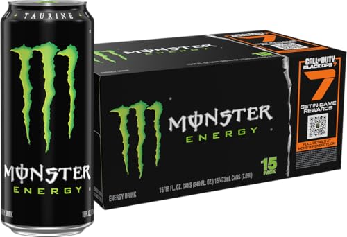 Monster Energy Drink, Green, Original, 16 Ounce (Pack of 15) - Image 1
