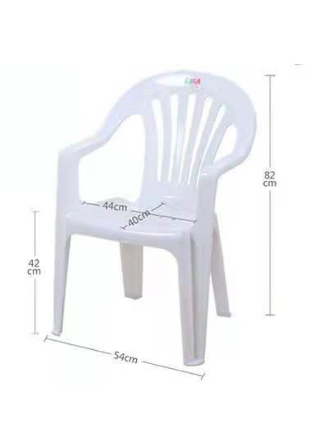 CityRiya-Long Kitchen Dining Chair Set of 4, 4 Pcs Dining Chairs, 44 * 40 * 82cm Kitchen Chair, Portable Outdoor Camping Chairs for Picnic (4 Chairs) - Image 4