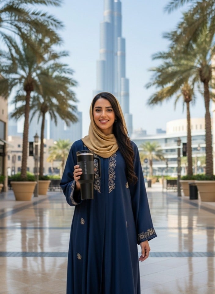 Stanley Cup 40 oz - Black Fade Quencher ProTour FlipStraw Tumbler, Leakproof Insulated Stainless Steel Travel Mug with Handle, Perfect Gift for Any Occasion - Image 4