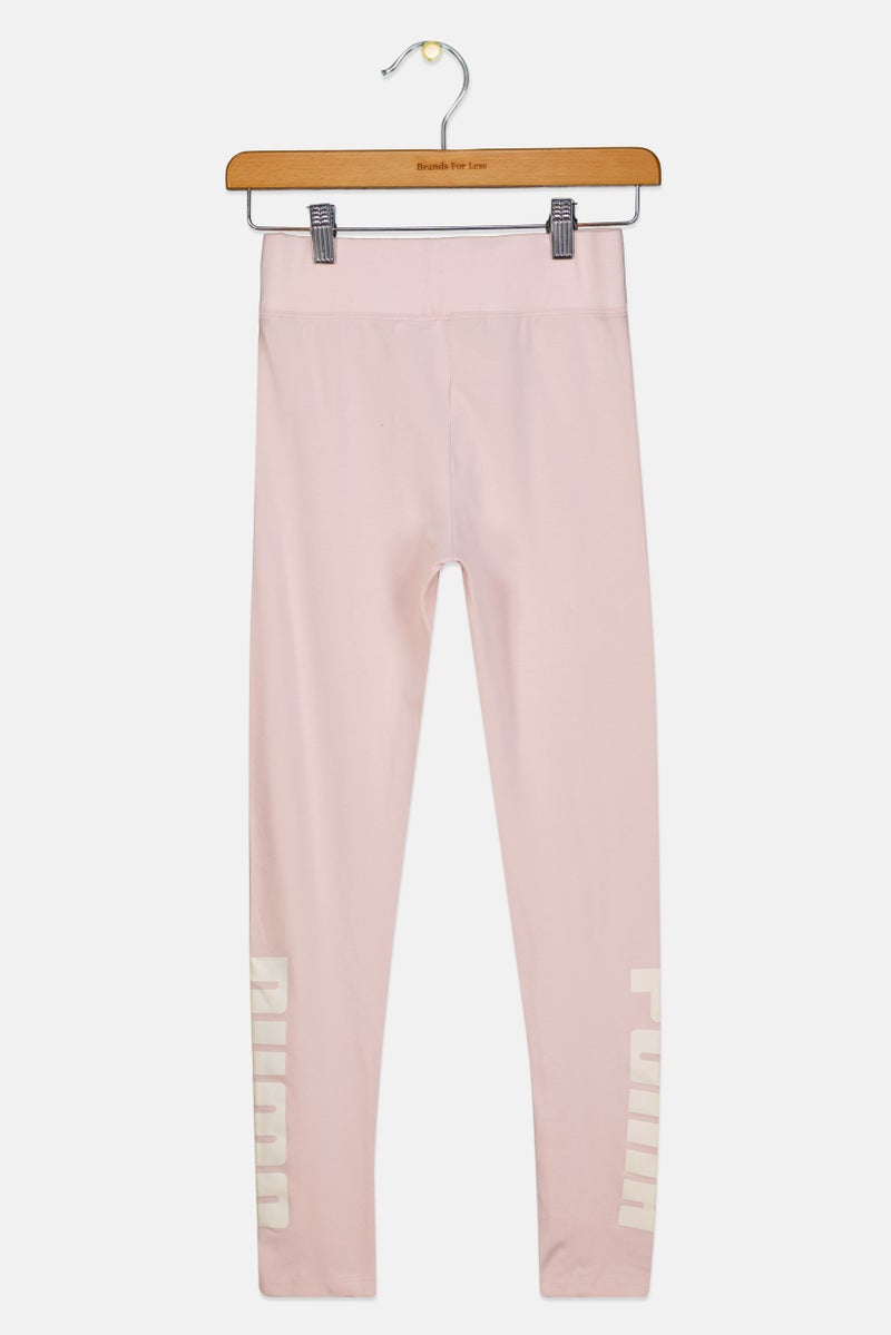 PUMA ملابس رياضية للبنات، ليجنغز تدريب بشعار العلامة التجارية، وردي - Image 2