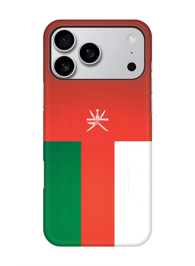 Stylizedd For iPhone 17 Pro Max,Case, [Compatible with MagSafe] Magnetic cover Slim fit Protection Matte, - Flag Of Oman