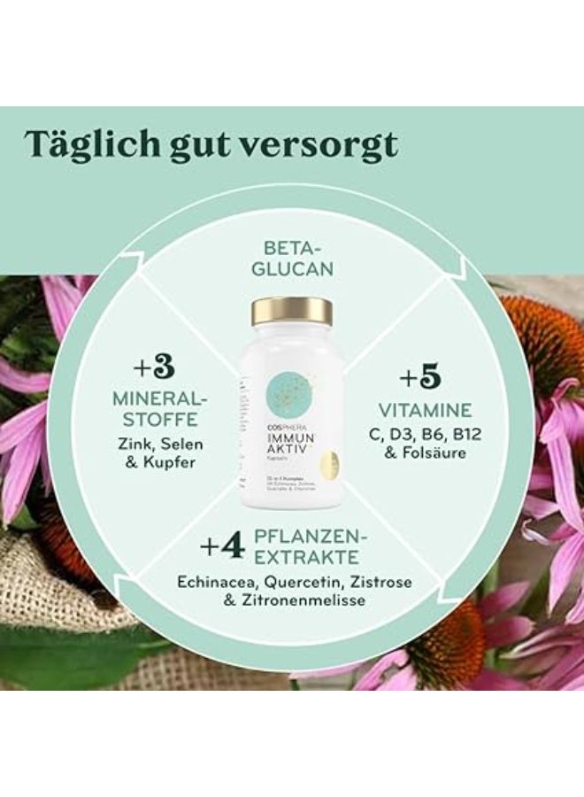 كوسفيرا مركب المناعة لتقوية جهاز المناعة للراشدين 60 كبسولة صُنع في ألمانيا - Image 4