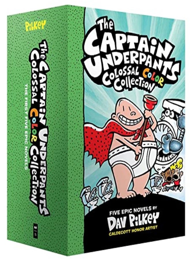 The Captain Underpants Colossal Color Collection (Captain Underpants #1-5 Boxed Set) 
