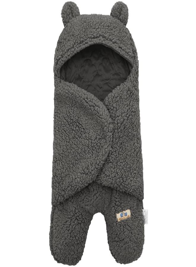 BlueSnail Newborn Receiving Blanket Baby Sleeping Wrap Swaddle (Gray) - Image 1