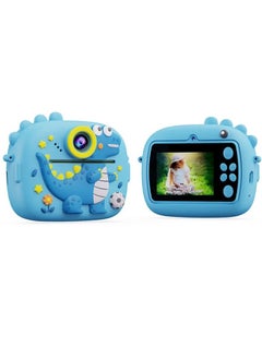 MOCOM Instant Print Kids Camera for Ages 4-12: 48MP Dual Lens Digital Camera with 2.4" Screen, 1080P Video, MP3 Player, Games, Selfie Mode - No-Ink Thermal Printing, Includes 3 Paper Rolls - Perfect Birthday Gift for Kids, Toddlers, Boys & Girls  - Image 1