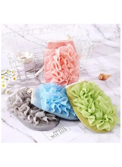 Generic Exfoliating Glove with Loofah Sponge, Double Sided Bath Sponge, Lufah Exfoliating Body Scrubber Bath Sponges for Shower, Exfoliating Gloves for Body Dead Skin Shower Sponge 1Pcs (Assorted Colors)  - Image 1