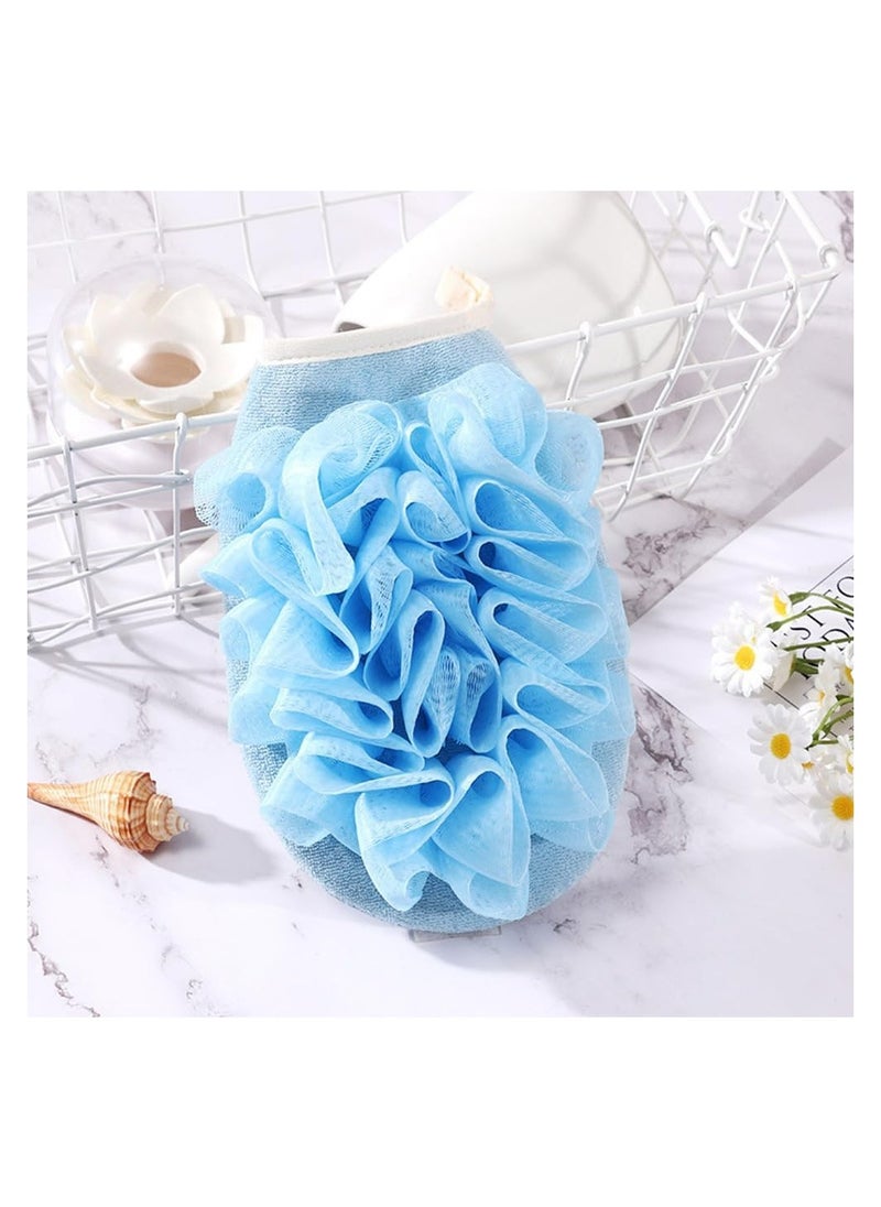 Generic - Exfoliating Glove with Loofah Sponge, Double Sided Bath Sponge, Lufah Exfoliating Body Scrubber Bath Sponges for Shower, Exfoliating Gloves for Body Dead Skin Shower Sponge 1Pcs (Assorted Colors) - Image 1