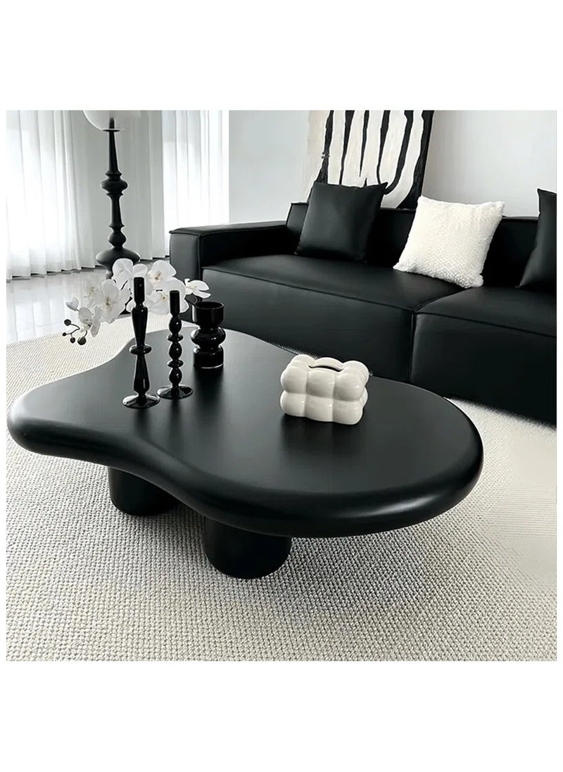 AWD Coffee Table in Cloud shape Simple Small Household Shaped Table Tea Table for Living Room Balcony Garden, Living Room Table Bedroom 120 cm.  - Image 1