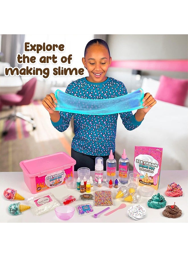 MIXDE Ice Cream Slime Kit for Girls, Amazing Ice Cream Slime Making Kit to Make er Slime, Cloud Slime u0026 Foam Slimes – Stress Relief Party Favors u0026 Great Gift Idea. - Image 3