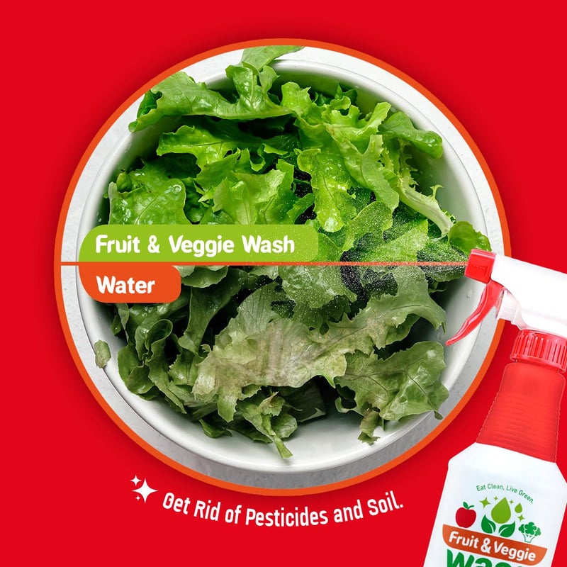 dr robaina Dr. Robaina Fruit & Veggie Wash â Produce Cleaner Spray 32 fl oz | Removes Waxes & Harmful Residue | No Aftertaste | Baby-Safe Plant-Based Formula | Made in USA - Image 4