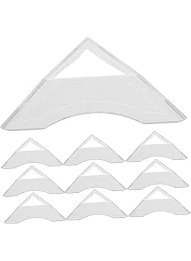 Plastic Triangle Cube Stand Display Base Holder 20pcs for Puzzle Collectors - Image 1