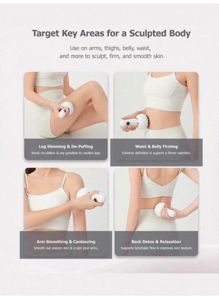 jingpin 【Salon-Grade Body Sculpting Device】Microcurrent Body Massager, 4-in-1 Technology for Cellulite Reduction & Stretch Mark Removal, Wireless & Portable for Full-Body Use - Image 4
