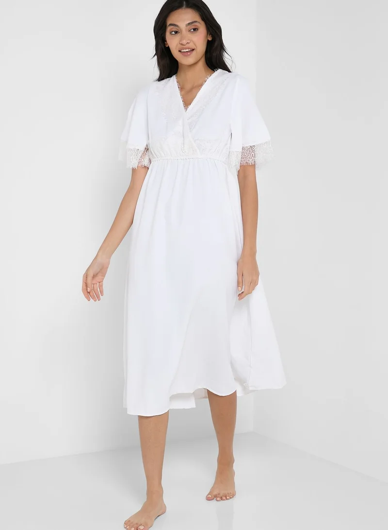 ELLA Lace Trim Detail Nightie