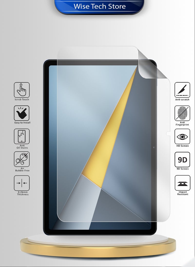 دبليو تيك واقي شاشة شفاف ومرن رقيق من فيلم هيدروجيل مات نقي بريميوم لجهاز شاومي بوكو باد M1 (12.1 بوصة) 2025 Wtech (TSHFMN) - Image 2