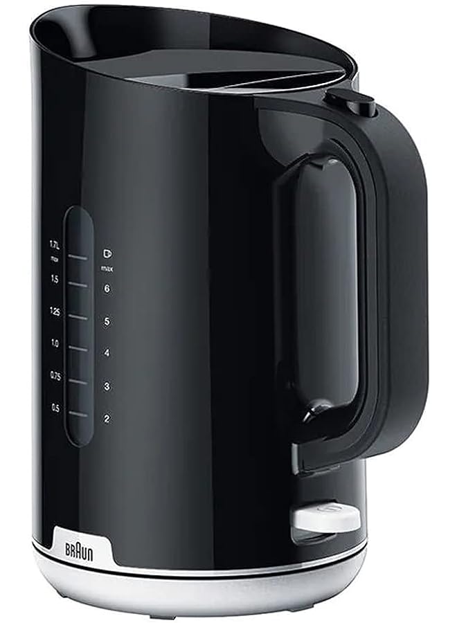 PROMASS Breakfast1 Collection Kettle 360° Rotating Base Removable Limescale Filter 1.7L Capacity BPA Free WK1100BK 2200W Plastic Black"Min 1 year manufacturer warranty" - Image 1