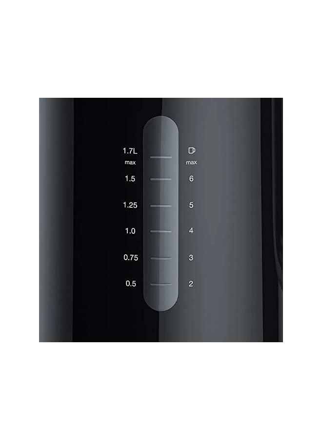 PROMASS Breakfast1 Collection Kettle 360° Rotating Base Removable Limescale Filter 1.7L Capacity BPA Free WK1100BK 2200W Plastic Black"Min 1 year manufacturer warranty" - Image 3