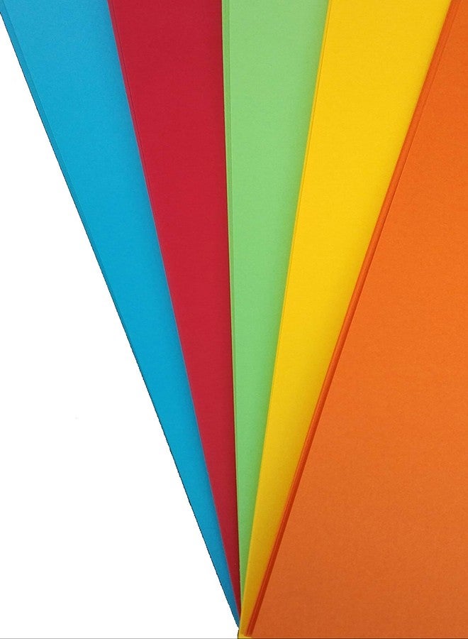 MSGH Multicolor A4 Pastel Color Paper Sutable For Art & Craft/Ideal School/Laser Printing - 50 Sheets. 5 Colour, 160 GSM, Both Side Color - Image 4