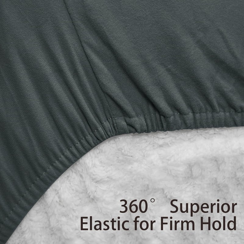 Ramesses Deep Pocket Flannel Sheet Set- Luxury Brushed Microfiber- Super Soft and Warm 4-Piece Flannel Bed Sheets-Shrinkage and Fade Resistant - Easy Care.(Charcoal, Queen)â€¦ - Image 5